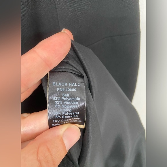 Black Halo Classic Jackie O Sheath Dress Black Size 4 - Picture 10 of 13